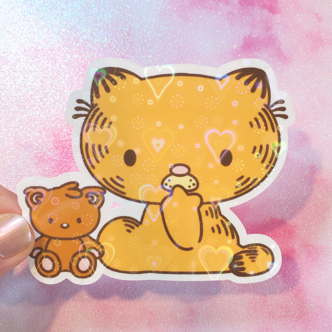 Hello Garfield Sticker