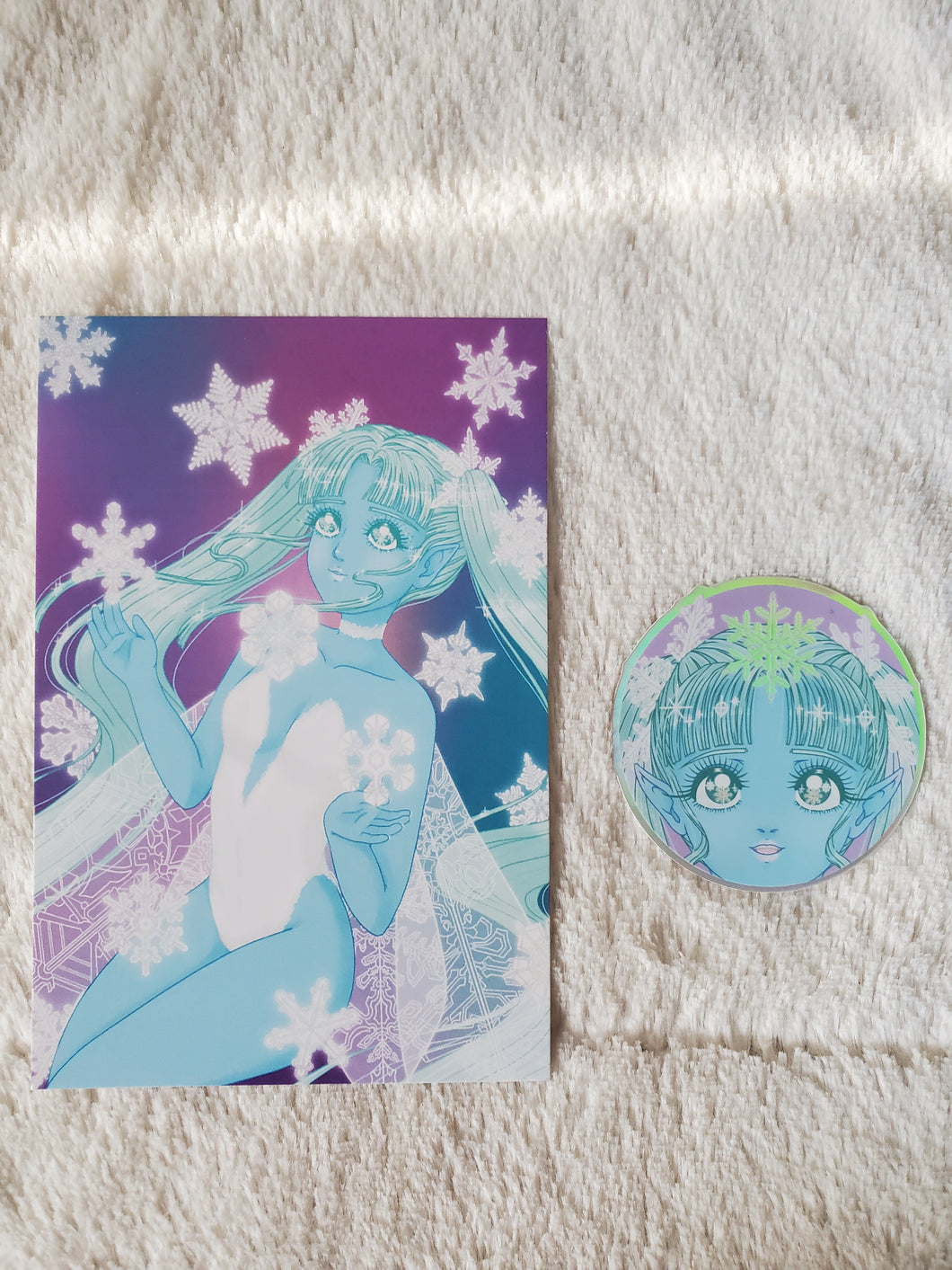 Snow Fairy Print & Stickers